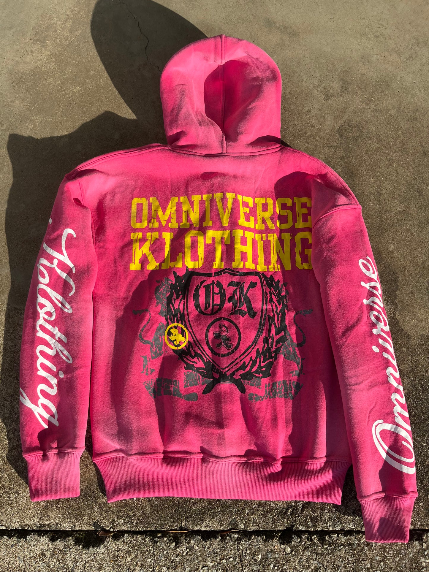 OMNI-K PINK SPORTS CREST ZIPUP