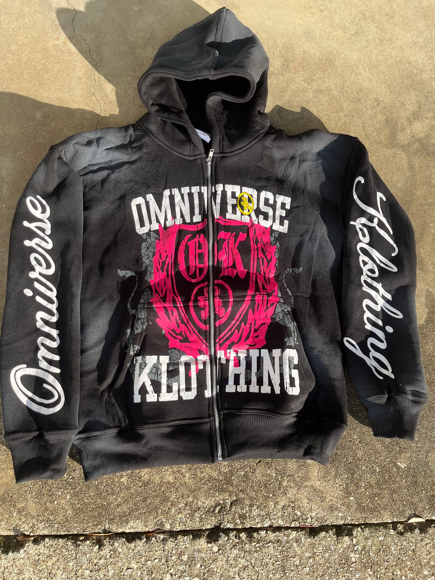 OMNI-K BLACK SPORTS CREST ZIPUP